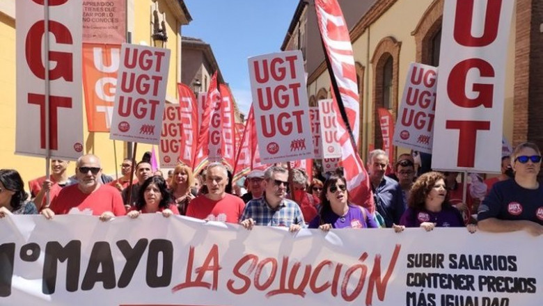 MANIFESTACIÓN DEL 1 DE MAYO EN LOGROÑO | EUROPA PRESS ep manifestacion del 1 de mayo en logrono