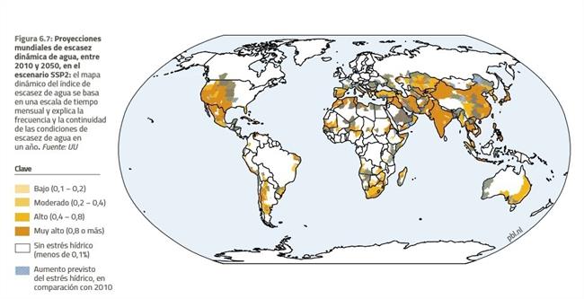 Proyección mundial de escasez dinámica del agua | UNCCD ep proyeccion mundialescasez dinamicaagua