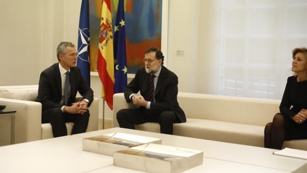Rajoy recibe en Moncloa al secretario general de la OTAN, Jens Stoltenberg | EUROPA PRESS ep rajoy recibemoncloasecretario generalla otan jens stoltenberg