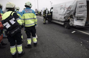ep varios trabajadores de una uvi movil del summa 112 en un accidente de trafico durante una jornada