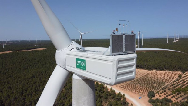 ep vista aerea de la planta eolica de campillo guadalajara