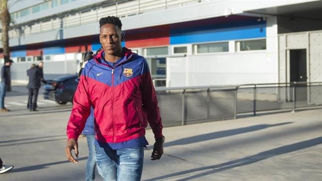 Yerry Mina a su llegada a Barcelona | VÍCTOR SALGADO/FCB ep yerry minasu llegadabarcelona