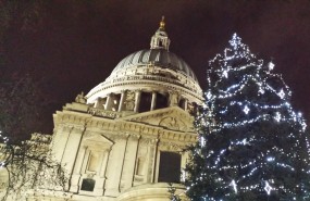St Paul's at Christmas, City, London St Paul's at Christmas, City, London