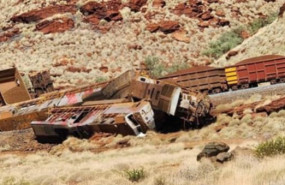 image of the news Rio Tinto automated iron ore train derails in Western Australia