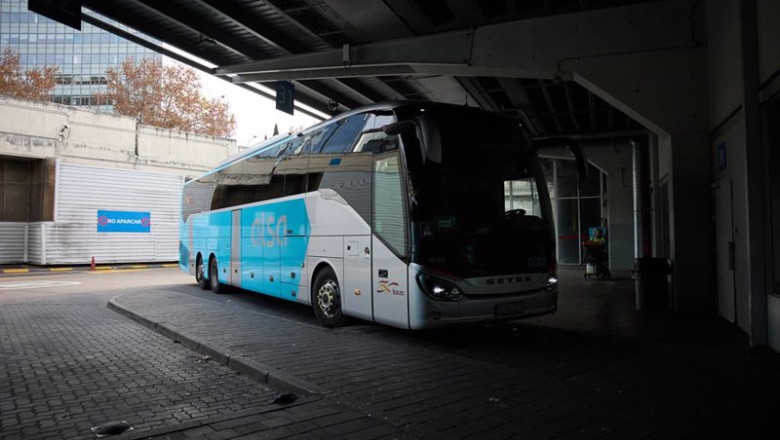 ep archivo un autobus en la estacion de autobuses de mendez alvaro a 30 de diciembre de 2022 en ep archivo un autobus en la estacion de autobuses de mendez alvaro a 30 de diciembre de 2022 en