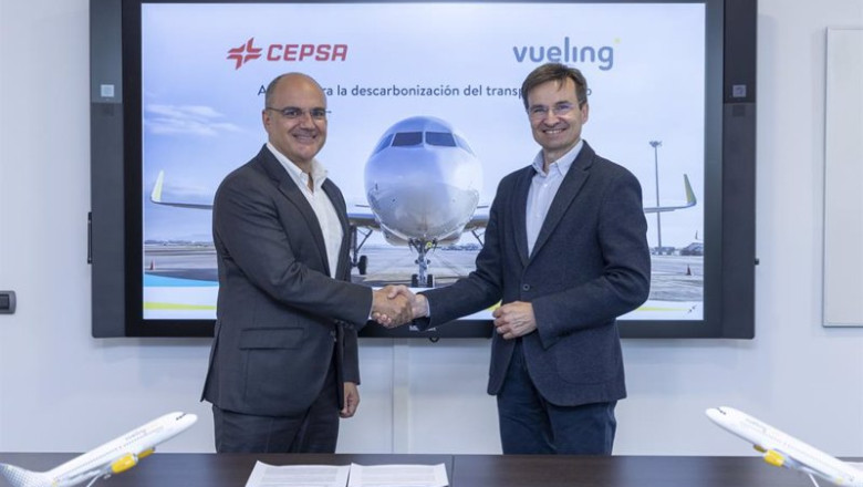 Cepsa se alía con Vueling para impulsar la descarbonización del transporte aéreo | CEPSA ep cepsa se alia con vueling para impulsar la descarbonizacion del transporte aereo