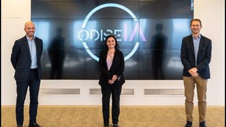 De izquierda a derecha: Ricardo Martínez, socio responsable de Innovación para Risk Advisory en Deloitte España; Idoia Salazar, presidenta de OdiseIA; Richard Bejamins, vicepresidente de OdiseIA. | ODISEIA ep de izquierda a derecha ricardo martinez socio responsable de innovacion para risk advisory en