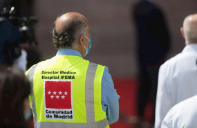 ep director medico del hospital de ifema durante el acto de homenaje a los heroes del coronavirus