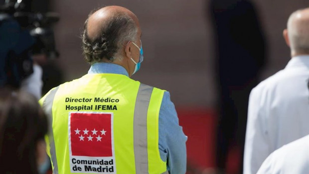 ep director medico del hospital de ifema durante el acto de homenaje a los heroes del coronavirus