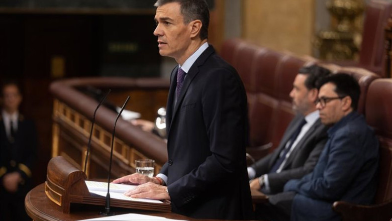 ep el presidente del gobierno pedro sanchez interviene este miercoles en el pleno del congreso