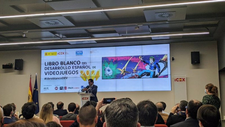 El secretario general de Cultura y Deporte, Víctor Francos, en la presentación del 'Libro blanco del desarrollo español de videojuegos 2021' | EUROPA PRESS ep el secretario general de cultura y deporte victor francos en la presentacion del libro blanco del