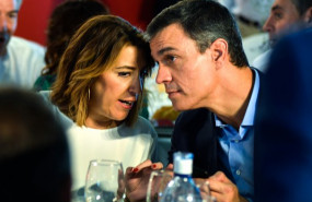 ep el secretario general del psoe y presidente del gobierno en funciones pedro sanchez y la