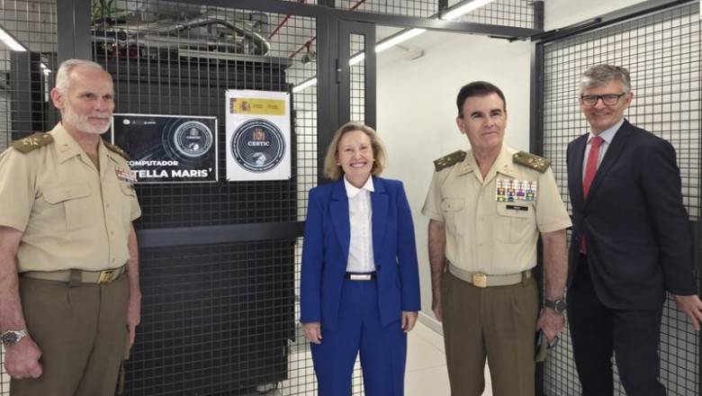 Imagen de la inauguración del laboratorio Stella Maris en Barcelona. | GOBIERNO ep imagen de la inauguracion del laboratorio stella maris en barcelona