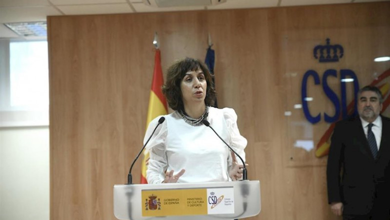ep la nueva presidenta del consejo superior de deportes csd irene lozano durante su intervencion en ep la nueva presidenta del consejo superior de deportes csd irene lozano durante su intervencion en