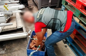 ep un agentela guardia civil recupera partecobre robado