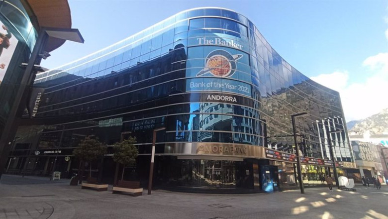 Archivo - La sede central de MoraBanc en la avenida Meritxell de Andorra la Vella. | MORABANC - Archivo ep archivo la sede central de morabanc en la avenida meritxell de andorra la vella