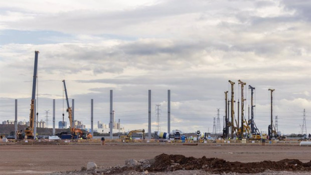 ep asi avanzan las obras de powerco para la construccion de la gigafactoria en sagunt