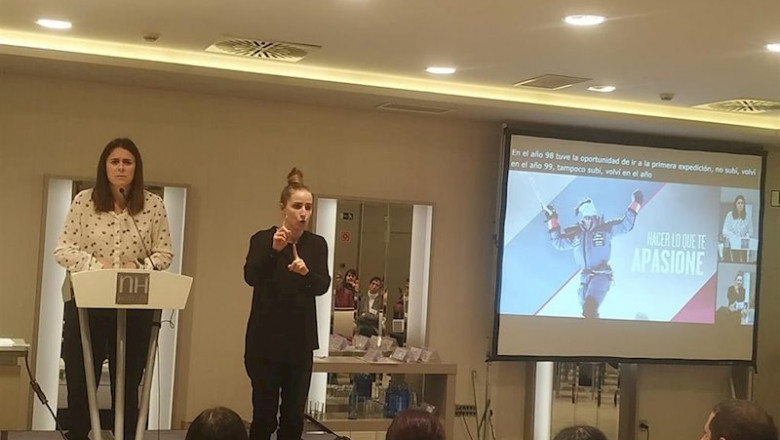 ep edurne pasaban interviene en el iii foro social de mujeres y ninas con discapacidad organizado