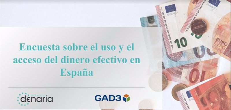 El 67% de los españoles considera que el efectivo resulta importante para su vida diaria, según Denaria. | DENARIA ep el 67 de los espanoles considera que el efectivo resulta importante para su vida diaria segun