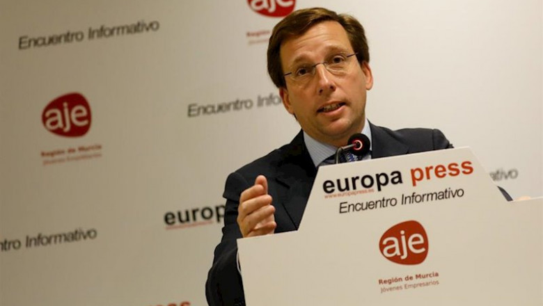 ep el alcalde de madrid jose luis martinez- almeida durante su intervencion en un encuentro