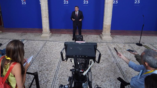 ep el ministro de agricultura pesca y alimentacion en funciones luis planas atiende a medios en el