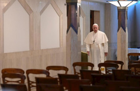 ep el papa en una de las misas en la casa de santa marta celebrada sin fieles por el coronavirus