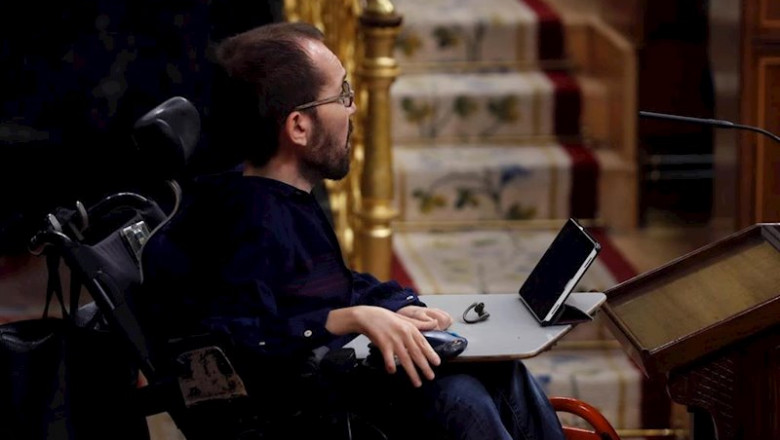 El portavoz de Unidas Podemos, Pablo Echenique, en el Congreso | Pool ep el portavoz de unidas podemos pablo echenique en el congreso
