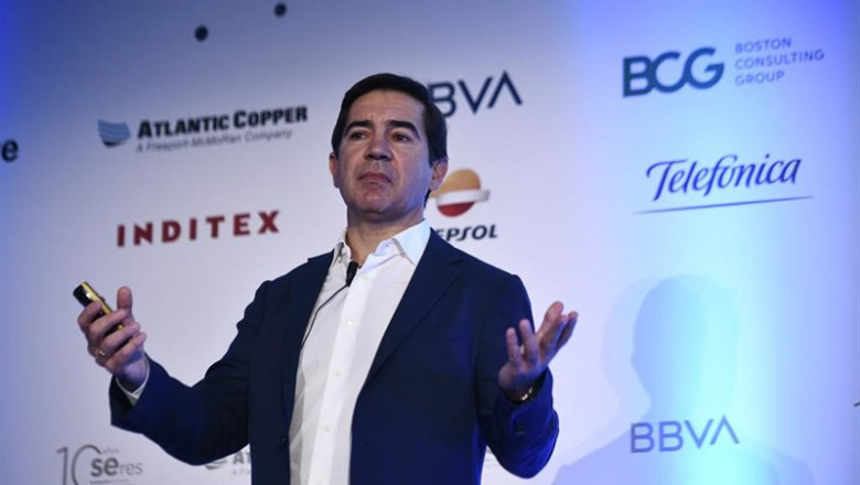 El presidente de BBVA, Carlos Torres Vila | Óscar Cañas - Europa Press ep el presidente de bbva carlos torres vila durante su intervencion en la jornada radarseres