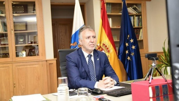 ep el presidente de canarias angel victor torres durante la reunion de presidentes autonomicos de