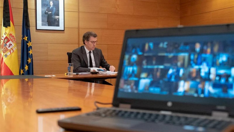 ep el presidente de la xunta alberto nunez feijoo participa en la decima videoconferencia con el ep el presidente de la xunta alberto nunez feijoo participa en la decima videoconferencia con el