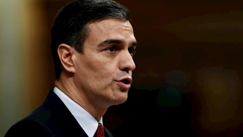 El presidente del Gobierno, Pedro Sánchez, durante el pleno del Congreso que se celebra hoy miércoles en Madrid. Además de la convalidación de los decretos económicos para paliar las consecuencias sociales de la pandemia del coronavirus, el Congreso debat | Pool ep el presidente del gobierno pedro sanchez durante el pleno del congreso que se celebra hoy