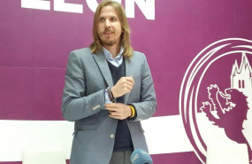 ep el secretario general de podemos en castilla y leon pablo fernandez en la sede de la formacion en