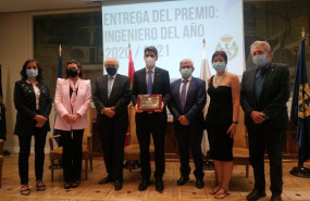 ep entrega del premio ingeniero del ano 2020 a jesus caballero por el colegio oficial de ingenieros
