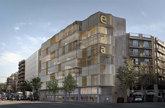 Imagen virtual de la nueva fachada del edificio de Eada en Barcelona | EADA ep imagen virtualla nueva fachadaedificioeadabarcelona