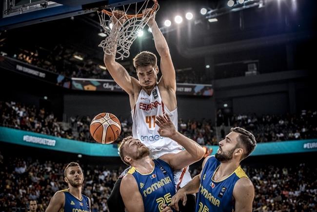 Juancho Hernangómez machaca el aro rumano | FIBA EUROPE ep juancho hernangomez machacaaro rumano