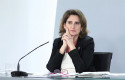 ep la vicepresidenta para la transicion ecologica teresa ribera minutos antes de la comparecencia en