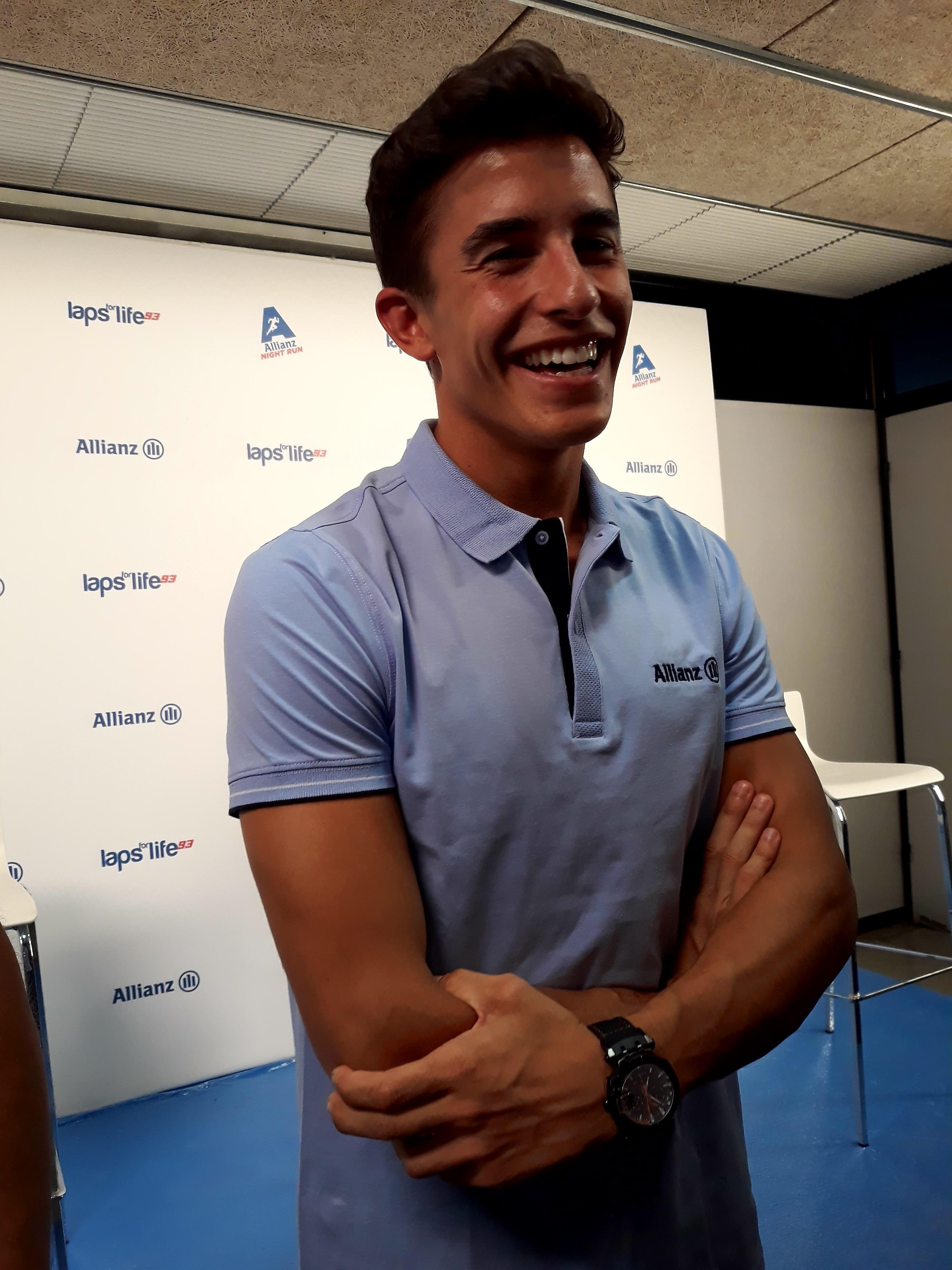 El piloto de MotoGP Marc Márquez (Repsol Honda) en la 'Allianz Night Run' | EUROPA PRESS ep pilotomotogp marc marquez repsol honda en la allianz night run
