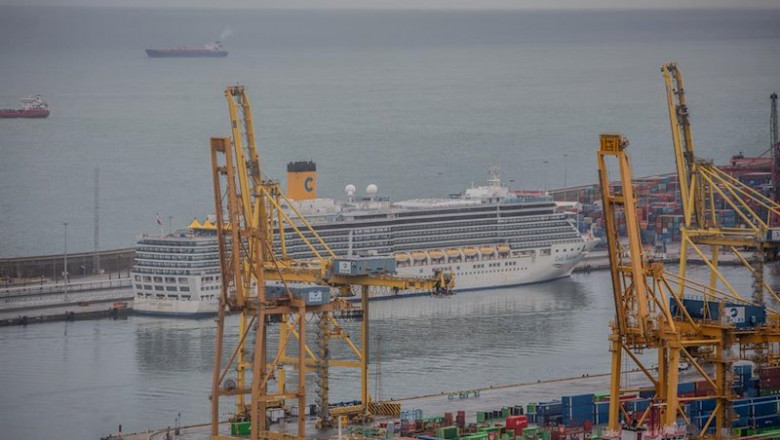 Un crucero atracado en el Puerto de Barcelona | David Zorrakino - Europa Press ep un crucero atracado en el puerto de barcelona