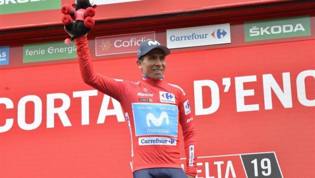 ep 01 september 2019 spain ctra dels cortals dencamp colombian cyclist nairo quintana of movistar
