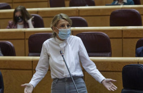 ep archivo   la ministra de trabajo yolanda diaz interviene durante una sesion de control al
