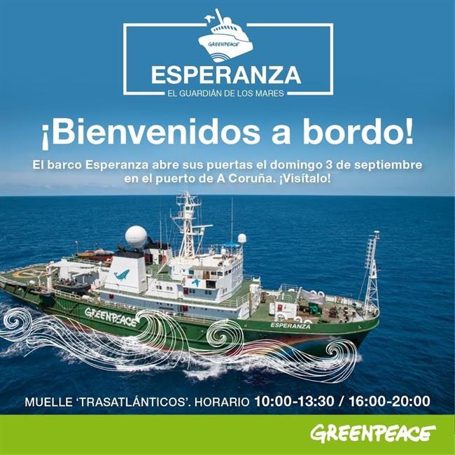 Barco de Greenpeace en A Coruña | GREENPEACE ep barcogreenpeacea coruna
