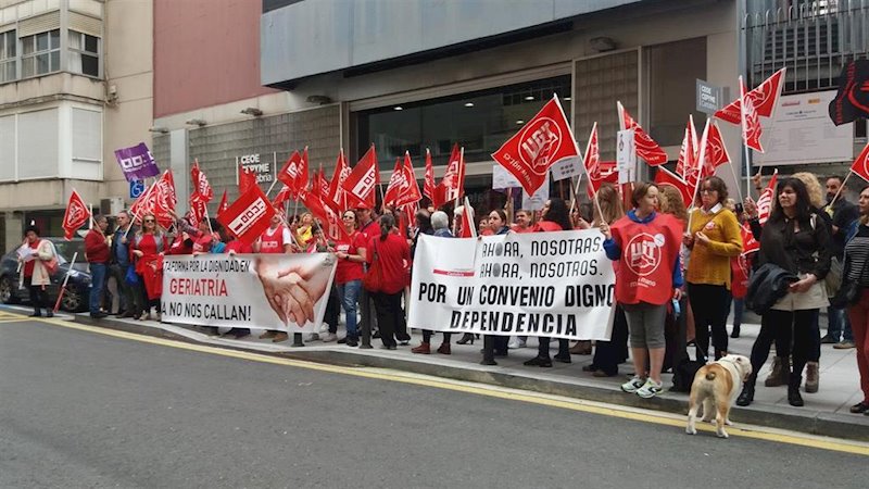 ep concentracion de trabajadores del sector de la dependencia