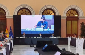 ep el consejero antonio luengo durante su intervencion en la conferencia sectorial de agricultura