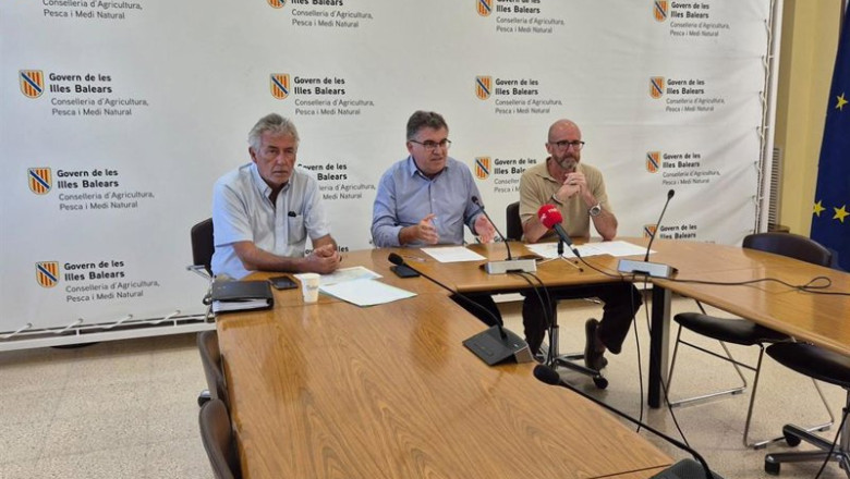 ep el conseller de agricultura pesca y medio natural joan simonet en rueda de prensa