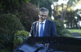ep el gobernador del banco de espana pablo hernandez de cos a su llegada al encuentro del sector