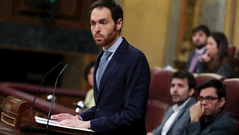 ep el portavoz de union del pueblo navarro upn en el congreso sergio sayas interviene desde la