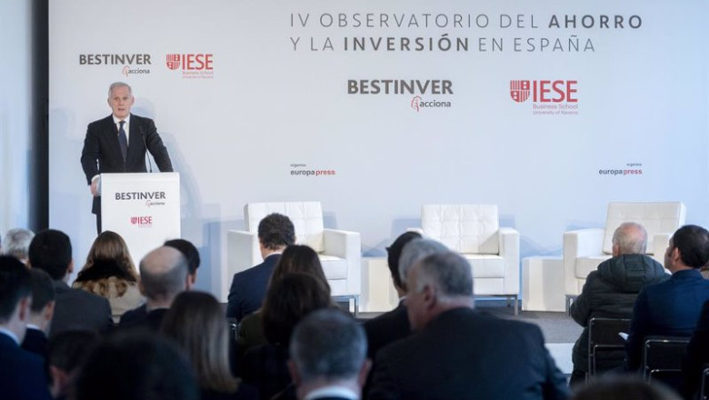 ep el presidente de bestinver enrique perez pla interviene durante la presentacion del iv ep el presidente de bestinver enrique perez pla interviene durante la presentacion del iv