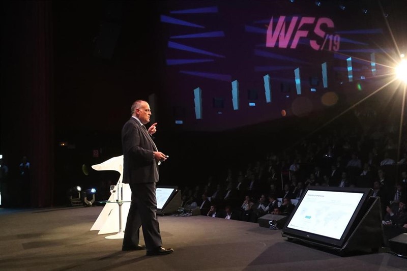 ep el presidente de laliga javier tebas durante world football summit 2019 ep el presidente de laliga javier tebas durante world football summit 2019