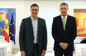 ep el presidente del gobierno pedro sanchez ha mantenido un encuentro en el palacio de la moncloa