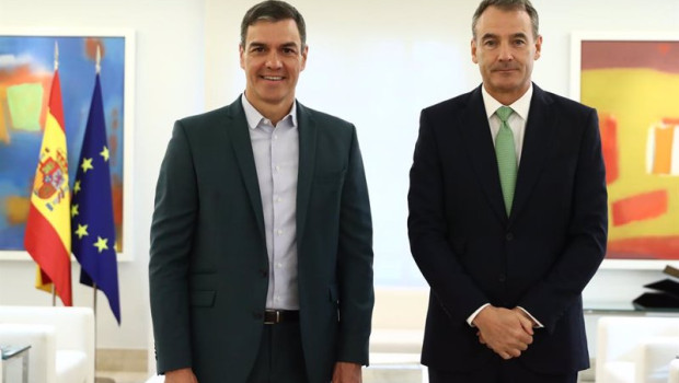 ep el presidente del gobierno pedro sanchez ha mantenido un encuentro en el palacio de la moncloa